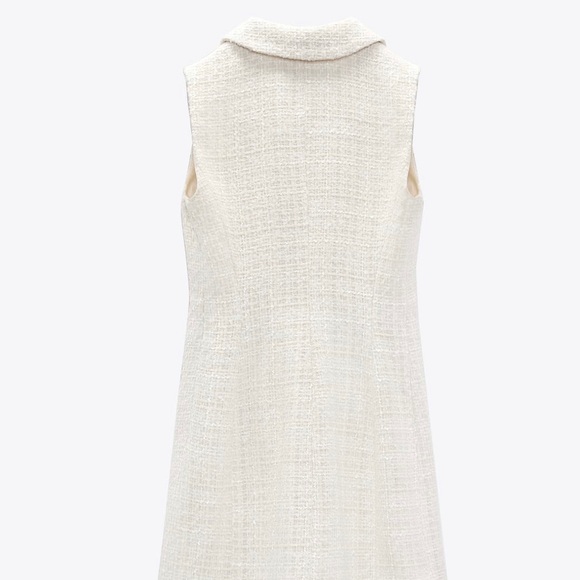 NWT ZARA TEXTURED CUT OUT DRESS | L - Picture 12 of 14